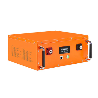 Creabest LiFePO4 12V 200Ah Bluetooth Batterie Metallgehäuse schräge Ansicht Österreich