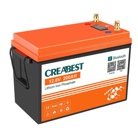 Creabest LiFePO4 12V 200Ah Bluetooth Batterie für Österreich Wohnmobil Camping