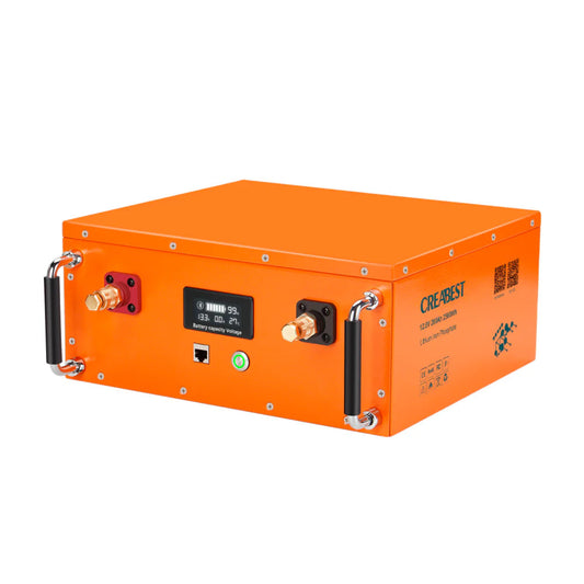 Creabest LiFePO4 12V 200Ah Bluetooth Batterie Metallgehäuse Österreich Wohnmobil Camping