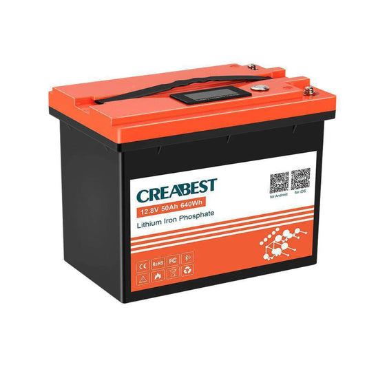 Creabest LiFePO4 12V 50Ah Bluetooth Batterie für Österreich Wohnmobil Camping