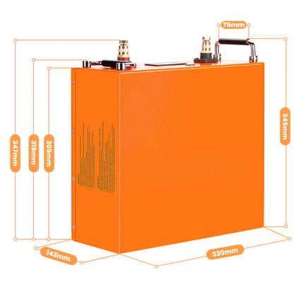 LiFePO4 12V 175Ah Bluetooth Batterie Abmessungen kompakt Österreich