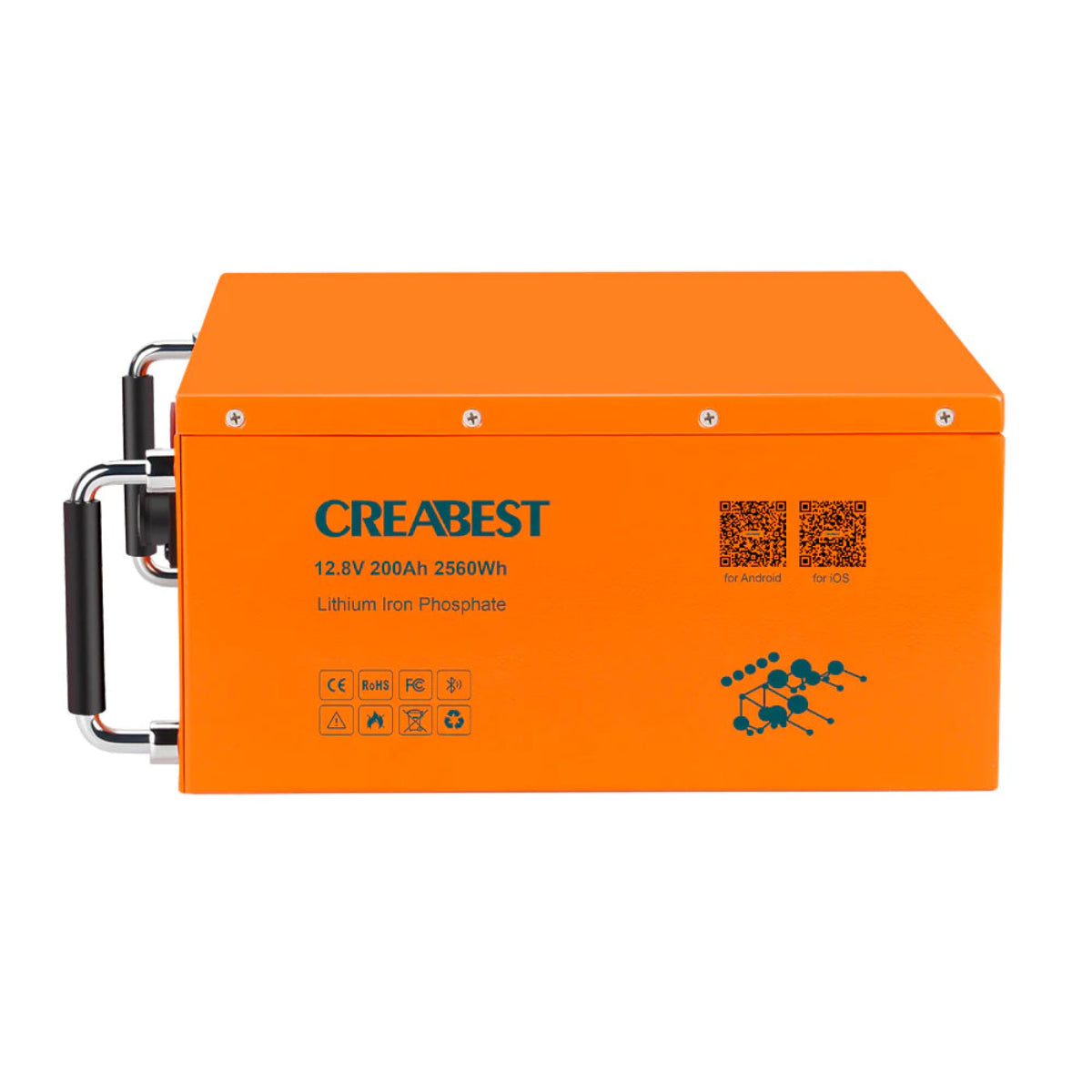 LiFePO4 12V 200Ah Batterie Anschluss Terminals Metallgehäuse Österreich