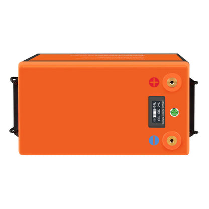 LiFePO4 12V 200Ah Bluetooth Batterie Seitenansicht kompakt Österreich