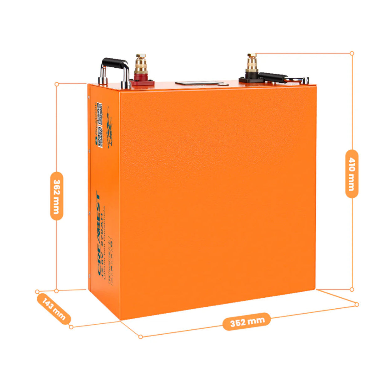 LiFePO4 12V 270Ah Batterie Abmessungen kompakt für Österreich