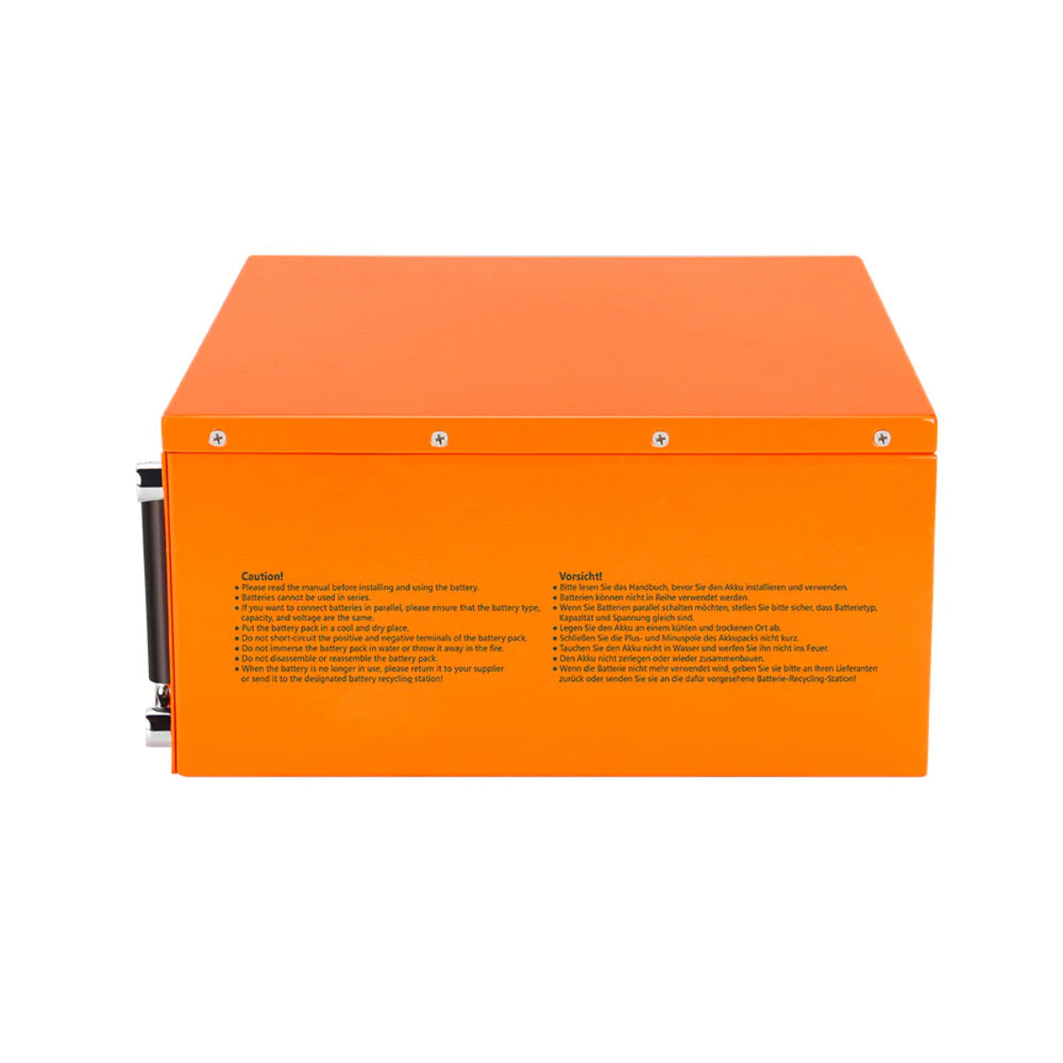 Alt-Text
LiFePO4 12V 270Ah Batterie Rückseite Anschlüsse Terminals für Österreich Installation
