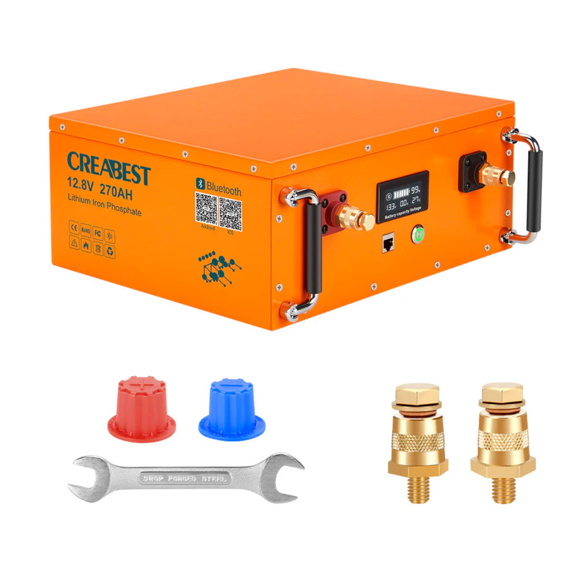 LiFePO4 12V 270Ah Batterie Lieferumfang und Zubehör für Österreich